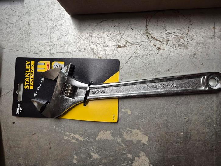 Stanley 0-84-540 instelbare steeksleutel (Engelse sleutel), Doe-het-zelf en Bouw, Gereedschap | Handgereedschap, Nieuw, Ophalen of Verzenden