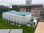 Zwembad Intex 4x2x1,2m met pomp,warmtepomp en glasfilter, Tuin en Terras, Zwembaden, 200 tot 300 cm, Zo goed als nieuw, Rechthoekig