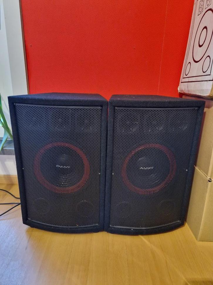 2x150W 10" luidsprekers JB System, Audio, Tv en Foto, Luidsprekerboxen, Gebruikt, Front, Rear of Stereo speakers, 120 watt of meer