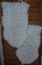 Lot de 2 tapis blanc, 50 à 100 cm, Utilisé, 50 à 100 cm, Blanc