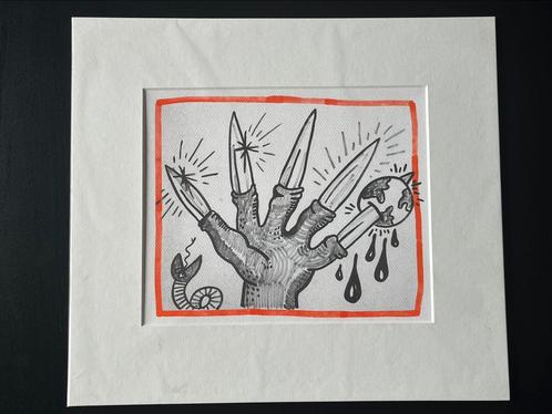 Keith Haring – print uit Against All Odds (1990), Antiek en Kunst, Kunst | Litho's en Zeefdrukken, Verzenden