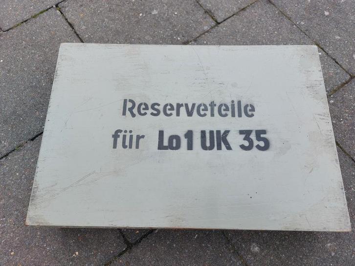 Duitse WO2 Kriegsmarine U-Boot Lo1 UK 35 kist nr.3, Verzamelen, Militaria | Tweede Wereldoorlog, Ophalen of Verzenden
