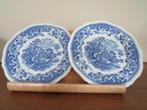 2 WOODS BURSLEM ENGLAND dessertborden, Ophalen of Verzenden