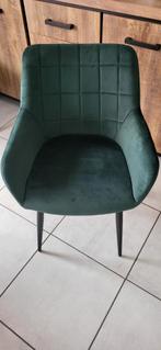 Eetkamerstoelen ONGEBRUIKT 6 stuks groen velours, Huis en Inrichting, Ophalen, Nieuw
