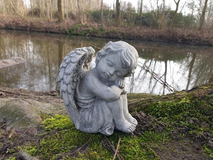 grafbeeld, kado,engel, Antiek en Kunst, Kunst | Beelden en Houtsnijwerken, Ophalen of Verzenden