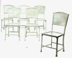 Six chaises de jardin Serrurier-Bovy, parfait état, unique, Enlèvement ou Envoi, Utilisé, Métal
