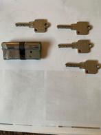 cilinderslot, Ophalen, Zo goed als nieuw, Koper of Messing, Slot
