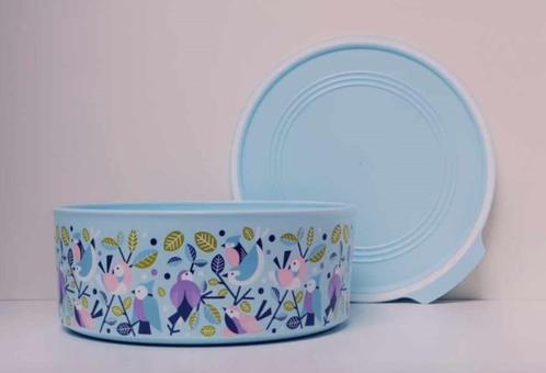 Tupperware™ « Optimum - ClickPlus rond » 1,5 liter - décor, Huis en Inrichting, Keuken | Tupperware, Nieuw, Bus of Trommel, Blauw