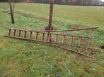 Houten grote ladder, Ophalen