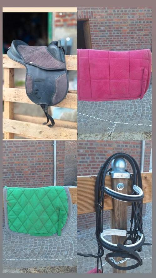 Spullen shetland / a pony - zadel, hoofdstel, dekjes, Dieren en Toebehoren, Paarden en Pony's | Zadels, Zo goed als nieuw, Overige soorten