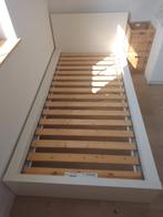 Eenpersoonsbed wit 90x200, Huis en Inrichting, Slaapkamer | Bedden, Ophalen, Zo goed als nieuw, Wit