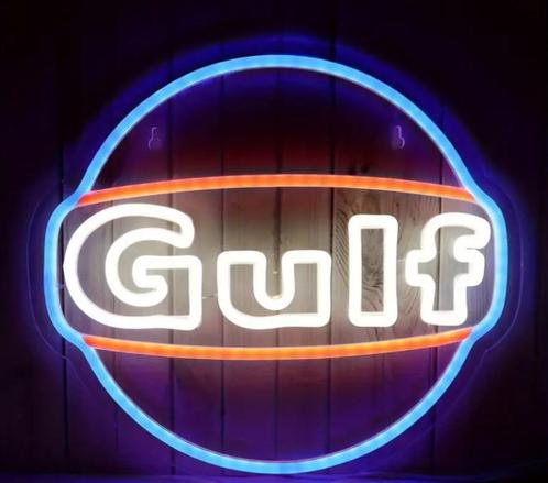 Gulf LED reclame decoratie met de looks van neon cadeau kado, Collections, Marques & Objets publicitaires, Neuf, Table lumineuse ou lampe (néon)