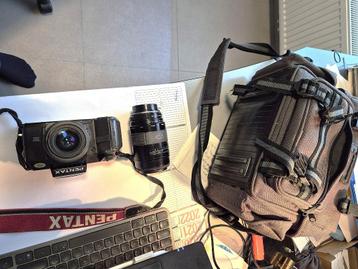 appareil photo ; objectif + sac, Enlèvement, Utilisé, Reflex miroir, Pentax
