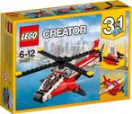 Lego Creator Rode Helikopter, Comme neuf, Ensemble complet, Lego, Enlèvement ou Envoi