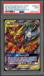 Moltres & Zapdos & Articuno GX [FA] PSA 9 SM210 Promo, Hobby en Vrije tijd, Verzamelkaartspellen | Pokémon, Ophalen of Verzenden