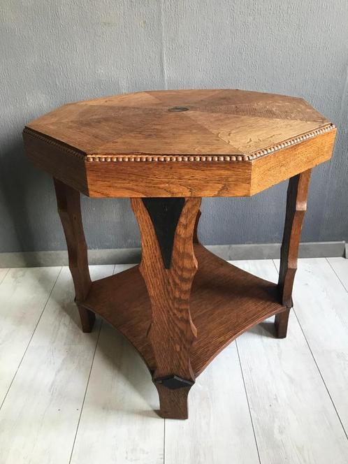 Art Deco Amsterdamse School Bijzettafeltje, Antiek en Kunst, Antiek | Meubels | Tafels, Ophalen
