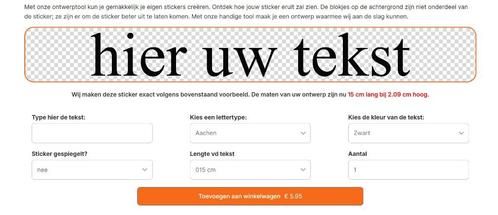 Eigen stickers ontwerpen, Tekst stickers, Verzamelen, Stickers, Nieuw, Overige typen, Verzenden