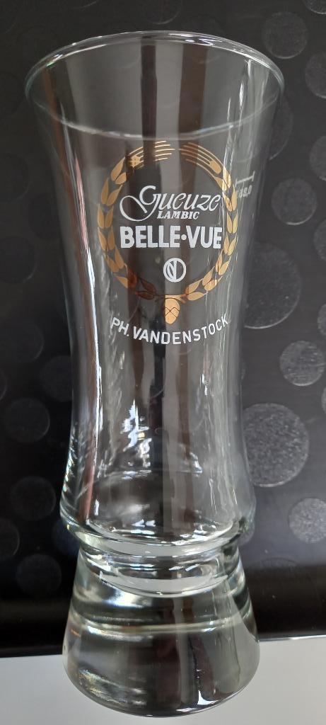 10 nieuwe Gueuze Lambic BELLE-VUE glazen PH. VANDENSTOCK, Collections, Verres & Petits Verres, Neuf, Verre à bière, Enlèvement