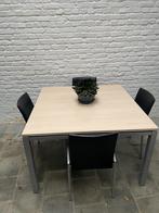 Moderne eettafel 4 personen vierkant, Huis en Inrichting, Tafels | Eettafels, Ophalen, Vierkant, Zo goed als nieuw, Vier personen