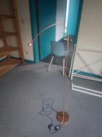 Staande lamp koperkleur, Huis en Inrichting, Lampen | Vloerlampen, Ophalen, Gebruikt
