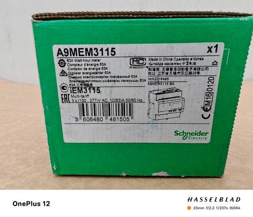 Schneider A9MEM3115 Compteur d'énergie, Hobby en Vrije tijd, Modeltreinen | Overige schalen, Nieuw, Ophalen of Verzenden