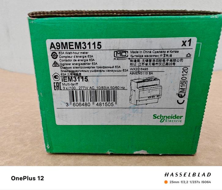 Schneider A9MEM3115 Compteur d'énergie, Hobby en Vrije tijd, Modeltreinen | Overige schalen, Nieuw, Ophalen of Verzenden