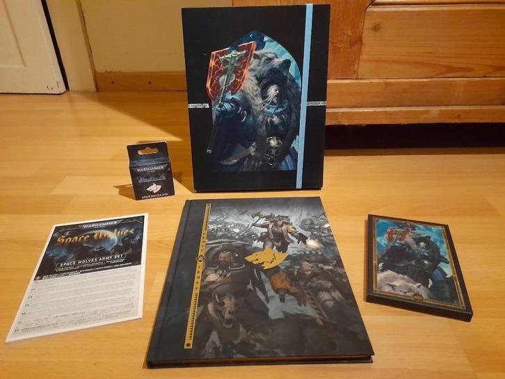 Space Wolves Codex in beperkte oplage + legerkaarten, Hobby en Vrije tijd, Wargaming, Nieuw, Warhammer, Boek of Catalogus, Ophalen of Verzenden