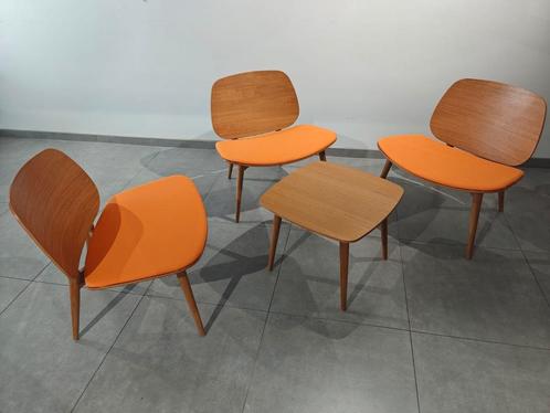 Skandiform Papa 3 stoelen en tafel,  uitstekende staat, Huis en Inrichting, Stoelen, Zo goed als nieuw, Drie, Hout, Ophalen of Verzenden
