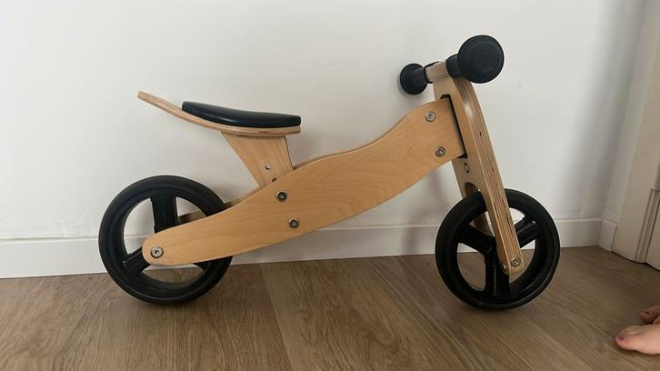 Houten loopfietsje, Kinderen en Baby's, Speelgoed | Buiten | Voertuigen en Loopfietsen, Zo goed als nieuw, Loopfiets, Ophalen
