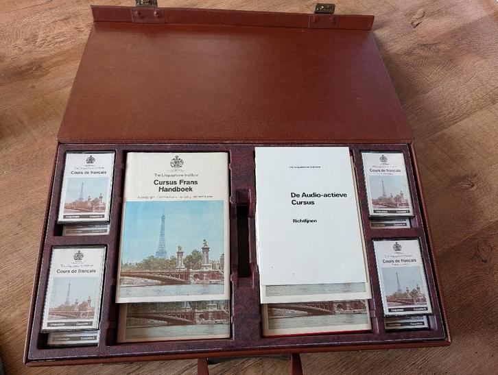 Vintage Linguaphone Cursus Frans (Cassettes & Boeken), Boeken, Studieboeken en Cursussen, Zo goed als nieuw, Niet van toepassing