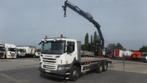 scania P400  plateau kraan pallettenvork, Auto's, Te koop, Diesel, Bedrijf, Euro 5