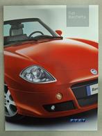 FIAT BARCHETTA 2004 BROCHURE 20 PAGINA'S TEKST FRANSE TEKST, Boeken, Ophalen of Verzenden, Zo goed als nieuw, Overige merken