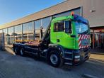 MAN TGA 33.400/ 6X4 Haakarm/ Hiabkrane 166-3DUO, Autos, Camions, Vert, Tissu, Carnet d'entretien, Propulsion arrière