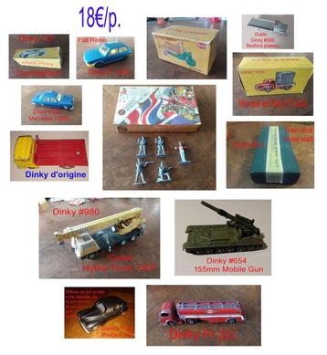 Dinky toys(Dublo,Mercedes,Fire Recue Set,Coles Hydra)+Airfix