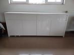 Hoogglans witte kast 250x100x50, Huis en Inrichting, Kasten | Dressoirs, Ophalen, Gebruikt