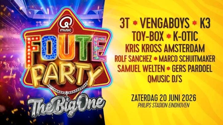Qmusic Foute Party - The Big One 2 tickets Golden Circle, Tickets en Kaartjes, Evenementen en Festivals, Twee personen