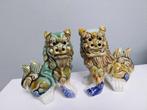 2 tempelleeuwen porselein chinese foo dogs goede staat, Enlèvement ou Envoi