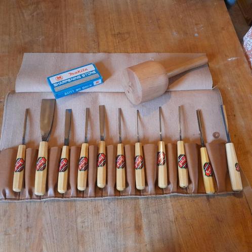 Set gutsen Spansage, Antiek en Kunst, Antiek | Gereedschap en Instrumenten, Ophalen of Verzenden