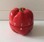 retro kookwekker rode paprika, Huis en Inrichting, Ophalen of Verzenden, Gebruikt