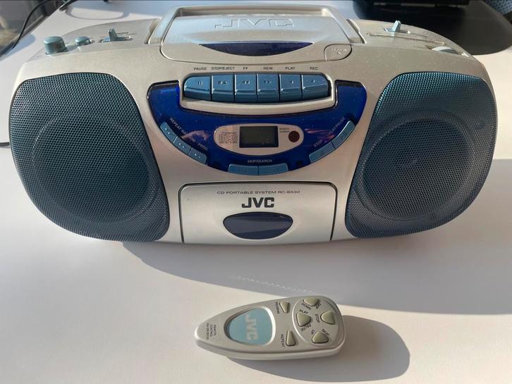 Radio cd cassette speler JVC, Audio, Tv en Foto, Radio's, Gebruikt, Radio, Met cd-speler, Ophalen