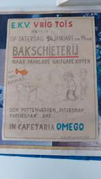 Affiche EKV Vrig Tois Erembodegem aalst, Verzamelen, Overige Verzamelen, Ophalen of Verzenden, Gebruikt