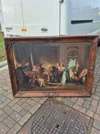 Antiek schilderij  110cm op150, Antiek en Kunst, Ophalen