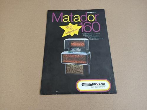 Flyer: Seeburg Matador-160 (1972) jukebox, Verzamelen, Automaten | Jukeboxen, Seeburg, Verzenden