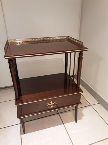 Antiek bijzettafeltje  of sidetable  jaren 60 !, Enlèvement, Comme neuf