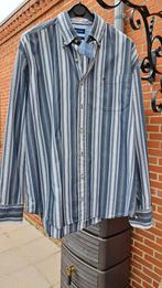 state of art grijs hemd met jeansblauwe streep Large, Kleding | Heren, Ophalen, Zo goed als nieuw, Grijs, State of art