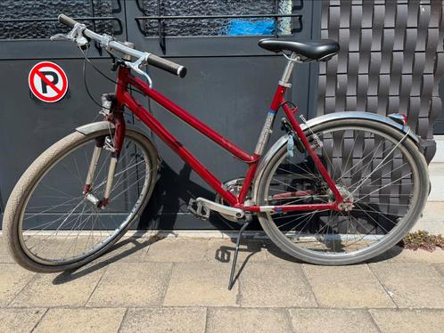 Frappé city dames bordeauxrood 28 inch, Fietsen en Brommers, Fietsen | Dames | Sportfietsen en Toerfietsen, Gebruikt, Overige merken