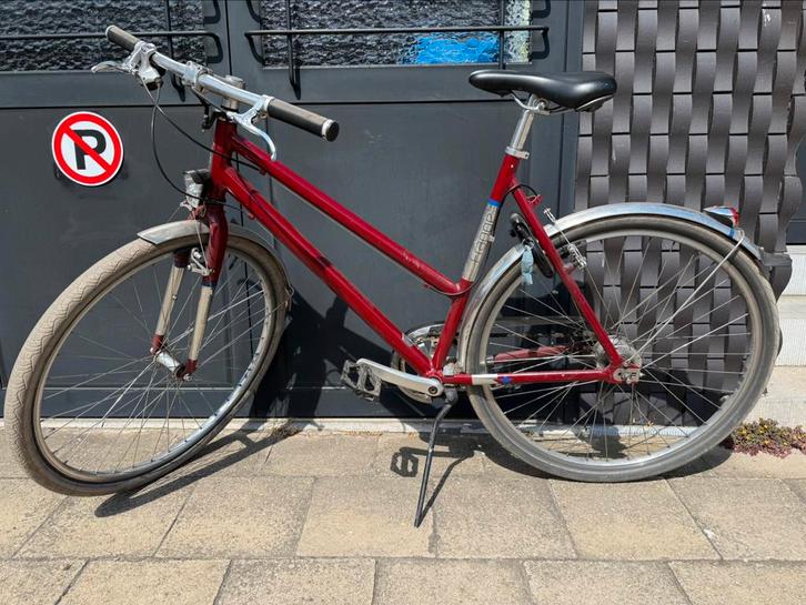Frappé city dames bordeauxrood 28 inch, Fietsen en Brommers, Fietsen | Dames | Sportfietsen en Toerfietsen, Gebruikt, Overige merken