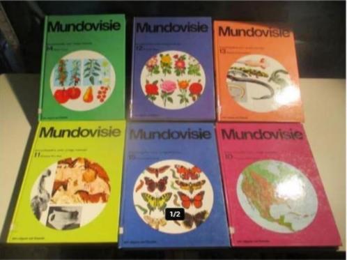 11 vintage boeken - Mundovisie - Encyclopedie voor de jeugd, Boeken, Encyclopedieën, Zo goed als nieuw, Complete serie, Ophalen of Verzenden