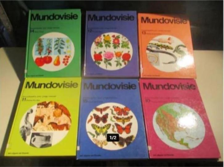 11 vintage boeken - Mundovisie - Encyclopedie voor de jeugd, Boeken, Encyclopedieën, Zo goed als nieuw, Complete serie, Ophalen of Verzenden