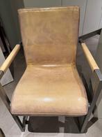 4 eetkamerstoelen, Huis en Inrichting, Stoelen, Ophalen, Bruin, Zo goed als nieuw, Metaal